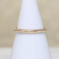 Slender 14k Gold Half Round Band Size 7