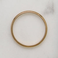 Slender 14k Gold Half Round Band Size 7