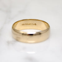 Wide 14k Gold Wed-Lok Band Size 8