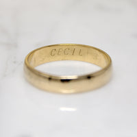 Cecil's 14k Gold Wedding Band Size 9.75