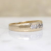 Tasteful Mid Century Gypsy-Style Diamond Band