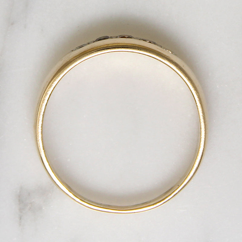 Tasteful Mid Century Gypsy-Style Diamond Band