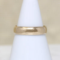 1930s 14k Gold Half Round Band Size 7.5