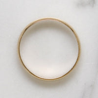 1930s 14k Gold Half Round Band Size 7.5