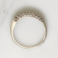 StyleCrest Three Row Diamond & White Gold Band