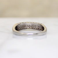 StyleCrest Three Row Diamond & White Gold Band