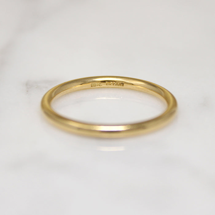Curvy 18k Gold Size 7 Tiffany & Co. Band