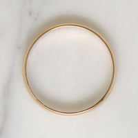 Half Round 10k Gold Band Size 10.5