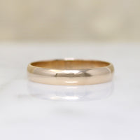 Half Round 10k Gold Band Size 10.5