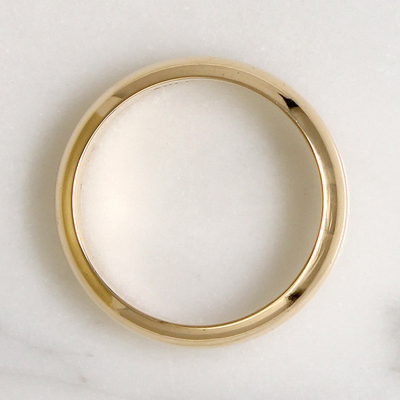 Chubby Size 9 14k Gold Band with Gravitas