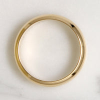 Chubby Size 9 14k Gold Band with Gravitas