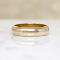 Chubby Size 9 14k Gold Band with Gravitas