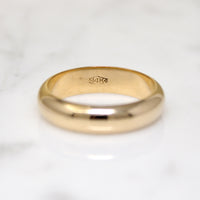 Chubby Size 9 14k Gold Band with Gravitas
