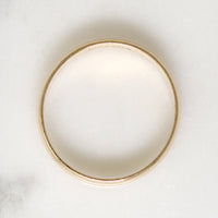 Stylish 14k Gold Band with Milgrain Edge Size 8.75