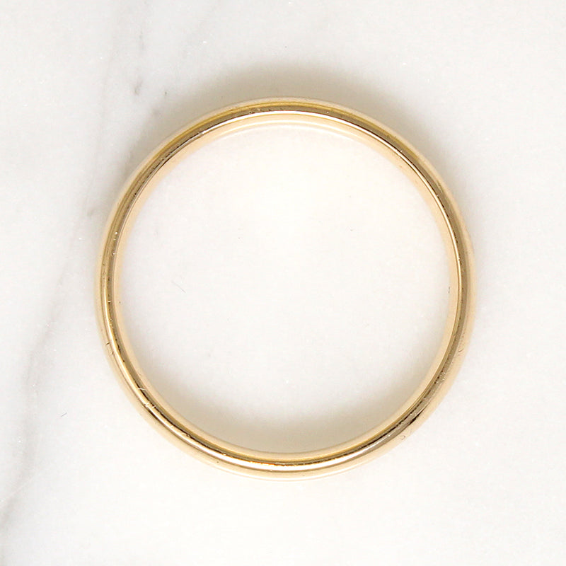 Half Round Comfort Fit Size 11.75 Gold Band