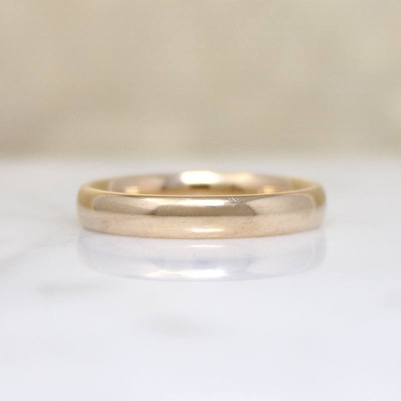 Half Round Comfort Fit Size 11.75 Gold Band