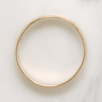 Tasteful Milgrain Edge 14k Gold Band Size 10.5