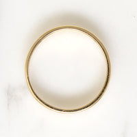 Edwardian Anniversary Gift Size 7.5 Gold Band