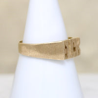 Eff Bomb Funky 14k Gold Signet Size 9