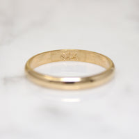 Vintage 14k Gold 4mm Band Size 9