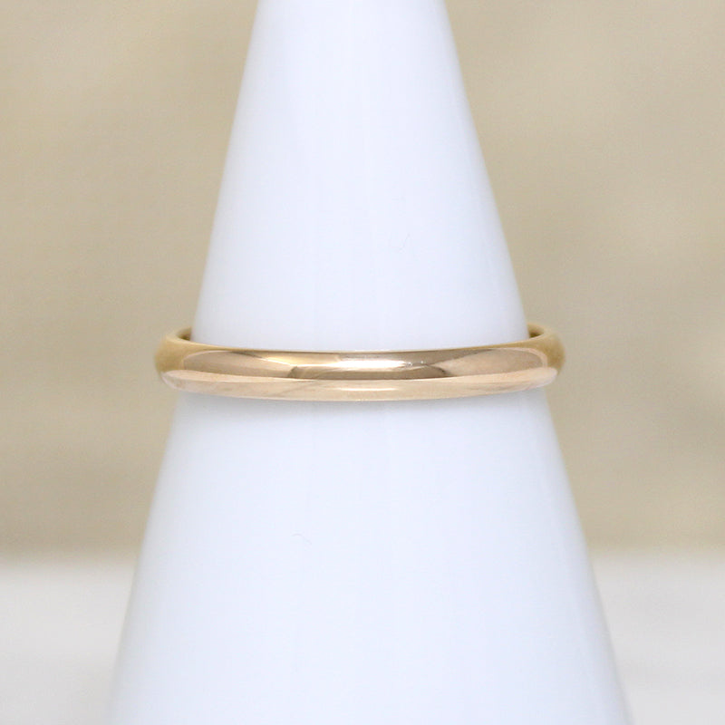 Slender Size 7 14k Gold ArtCarved Wedding Band