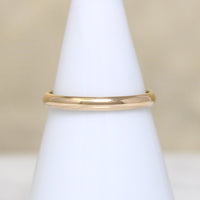 Slender Size 7 14k Gold ArtCarved Wedding Band