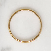 Slender Size 7 14k Gold ArtCarved Wedding Band