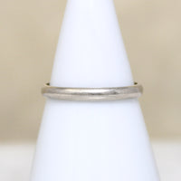 Warm White 10k Gold Wedding Band Size 6