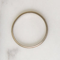 Warm White 10k Gold Wedding Band Size 6