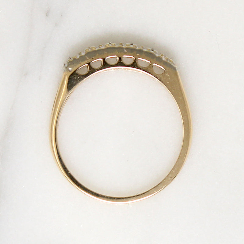 Classic Two-Tone 14k Gold & Diamond Band