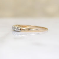 Classic Two-Tone 14k Gold & Diamond Band