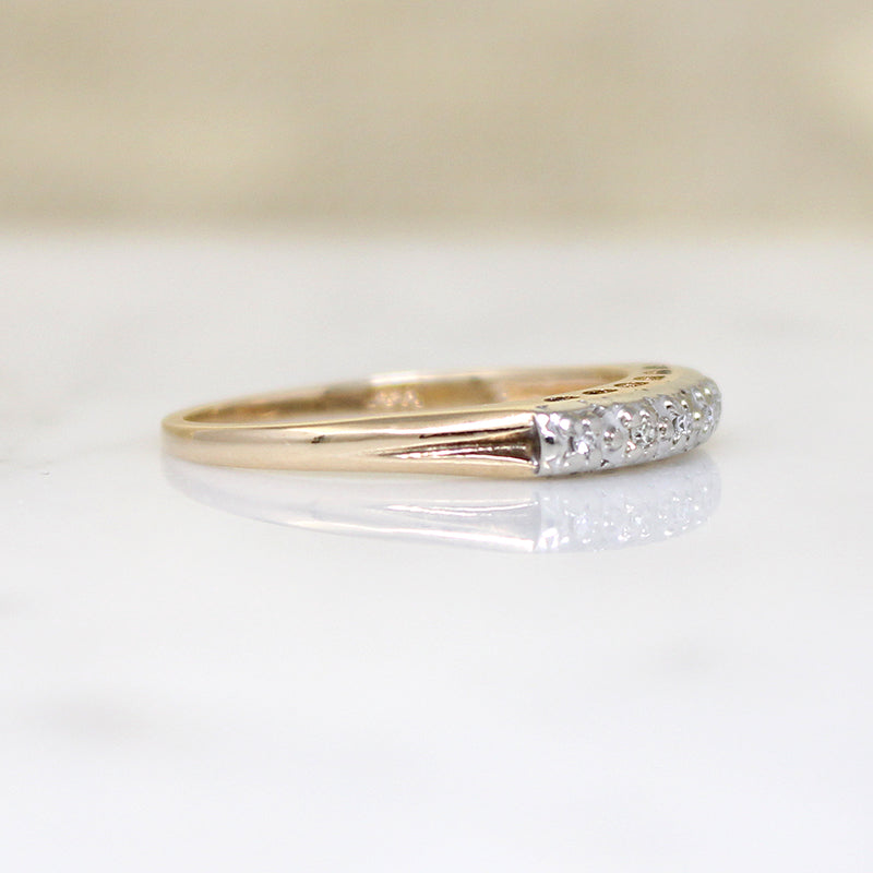Classic Two-Tone 14k Gold & Diamond Band