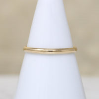 Slender 10k Gold Vintage Wedding Band Size 7