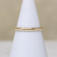 Slim 10k Gold Vintage Wedding Band Size 6.25