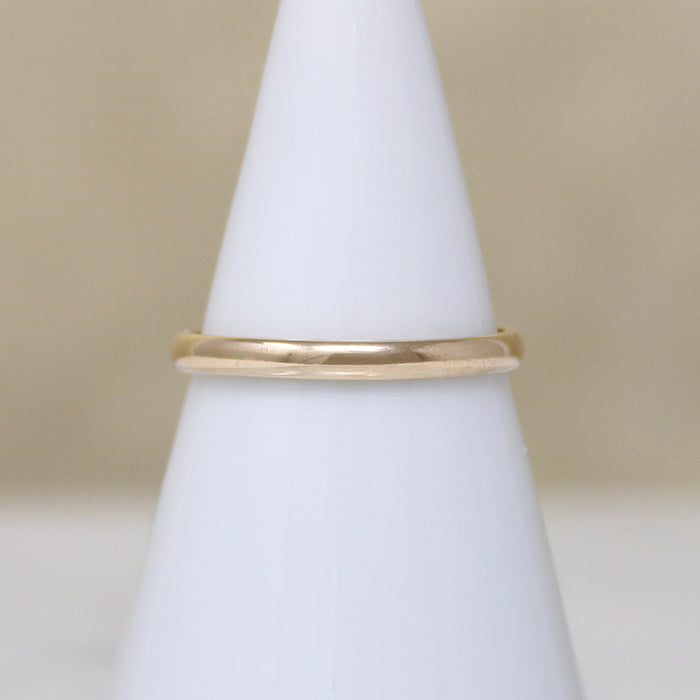 Slim 10k Gold Vintage Wedding Band Size 6.25