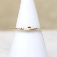Dainty 14k Gold Puzzle Ring Band
