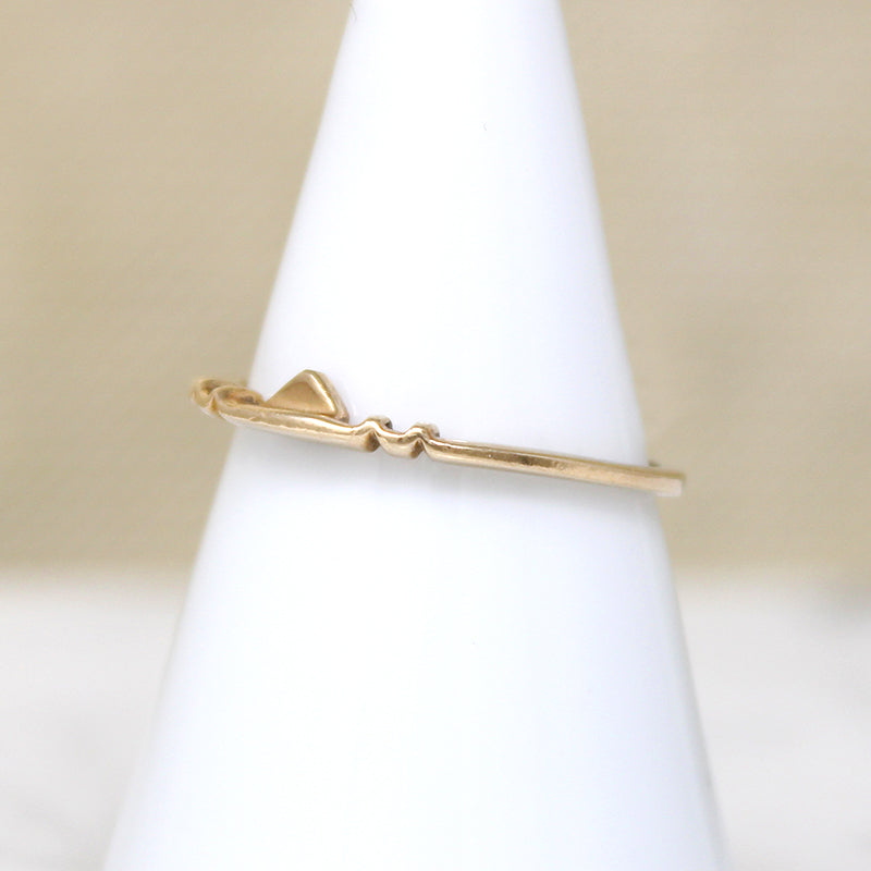 Dainty 14k Gold Puzzle Ring Band