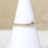 Dainty 14k Gold Puzzle Ring Band