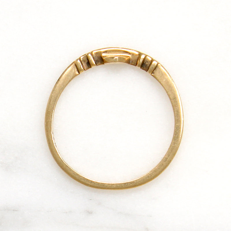 Dainty 14k Gold Puzzle Ring Band