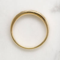 Handsome 14k Gold & Channel Set Diamond Band