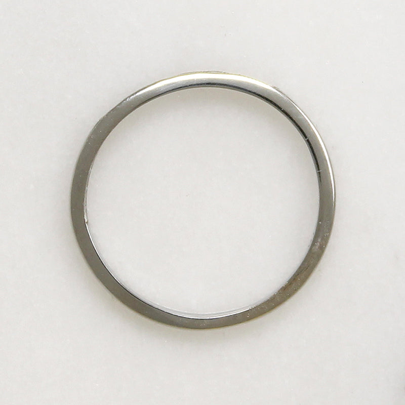 Dainty Diamond & 18k White Gold Band