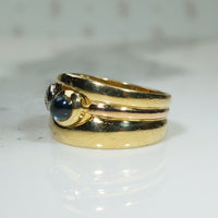 Manfredi 18k Diamond and Sapphire Ring