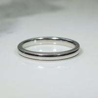Vintage Platinum Wedding Band