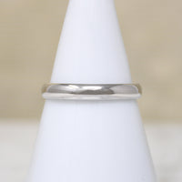Icy Platinum Half Round Wedding Band