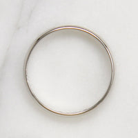 Icy Platinum Half Round Wedding Band