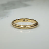 Engraved 1930s Yellow Gold Band