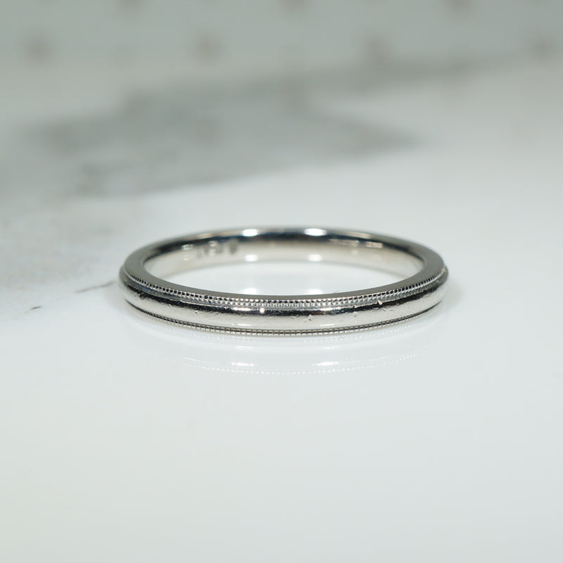 Recycled Platinum Wedding Band