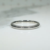 Recycled Platinum Wedding Band