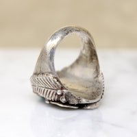 Fantastical Silver & Turquoise Signet Ring