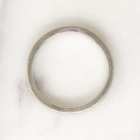 18k White Gold Jabel Band with Florentine Finish